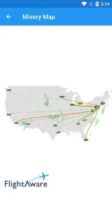 FlightAware android App screenshot 2