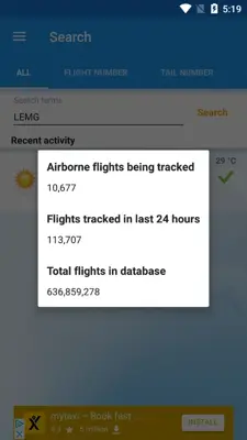 FlightAware android App screenshot 5