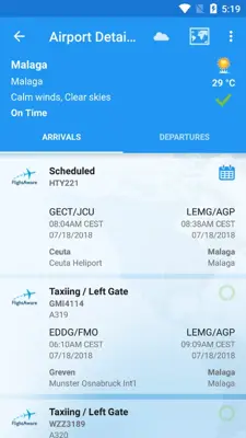 FlightAware android App screenshot 8